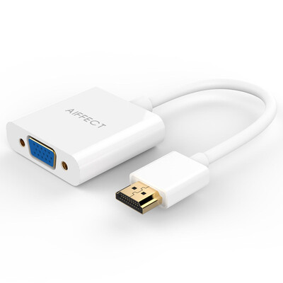 

(AIFFECT) CHVE1-WR02 HDMI-VGA-адаптер со звуковым интерфейсом Преобразователь линейного преобразования HD-сигналов Прокси-камера Huawei, затем ТВ-белый