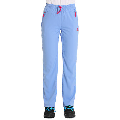 

TFO quick-drying pants [ice-like slippery wire] light breathable soft outdoor quick-drying exercise storage casual pants 723523 female light blue L