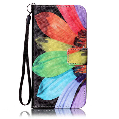 

Sunflower Design PU Leather Flip Cover Wallet Card Holder Case for SAMSUNG S6