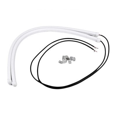 

2pcs 45cm LED Car DRL Daytime Running Strip Light Flexible Soft Tube Lamp