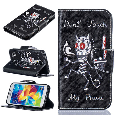 

Bone Design PU Leather Flip Cover Wallet Card Holder Case for SAMSUNG Galaxy S5