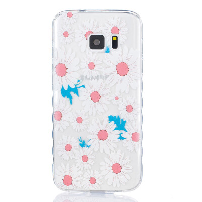 

Big chrysanthemum Pattern Soft Thin TPU Rubber Silicone Gel Case Cover for SAMSUNG GALAXY S7