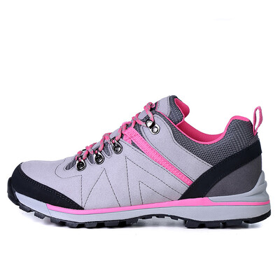 

THE FIRST OUTDOOR hiking shoes outdoor hiking cross-country hiking shoes 844610 female light gray pink 37 yards