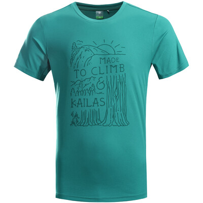 

Kailas (Kailas) круглая шея футболка Slim с коротким рукавом спортивный пот дышащая стрейч быстрая модель одежды мужская секция зеленый зеленый L