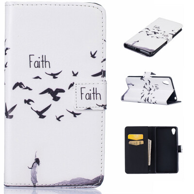 

Faith Design PU Leather Flip Cover Wallet Card Holder Case for SONY Xperia X Performance