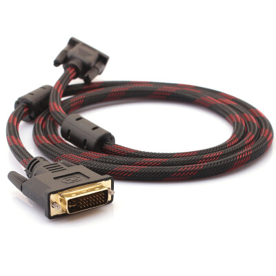 

Rui Fu REVOFREE CY-DV DVI to VGA cable DVI-I to VGA converter head 24 5 computer graphics card display cable 5 meters