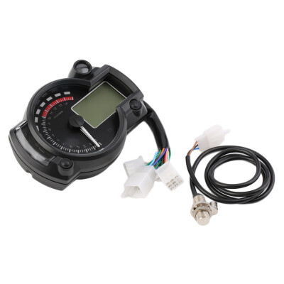 

15000rpm Мотоцикл Digital Light LCD Gauge Спидометр Тахометр одометр