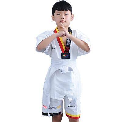 

Taekwondo clothing children&39s clothing summer summer half-sleeved Taekwondo Road clothing cotton short-sleeved men&women training clothing