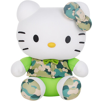 

Hello Kitty Hello Kitty Камуфляжная серия Плюшевые игрушки Увлажняет куклы Куклы Куклы Подушка Подушки Куклы 13 "33 см Зеленые