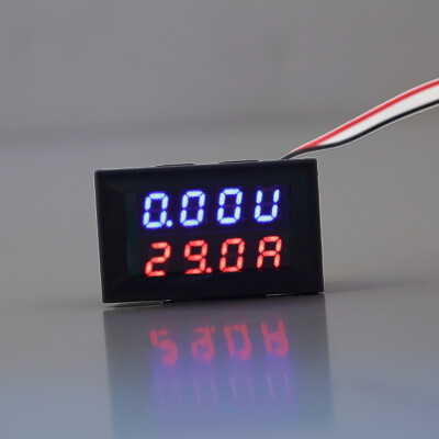 

DC 0-30V 10A Voltmeter Ammeter Blue+Red LED Panel Amp Digital Volt Gauge meter