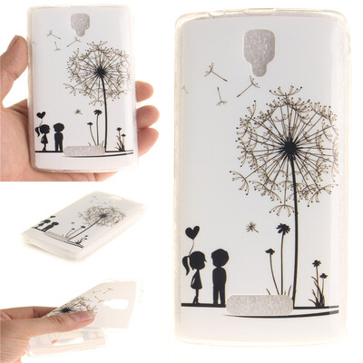 

Lovers&dandelion Pattern Soft Thin TPU Rubber Silicone Gel Case Cover for Lenovo A2010