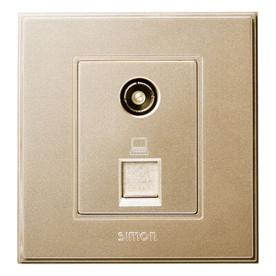 

Simon SIMON switch socket 56C series TV computer socket V55302-02 champagne gold