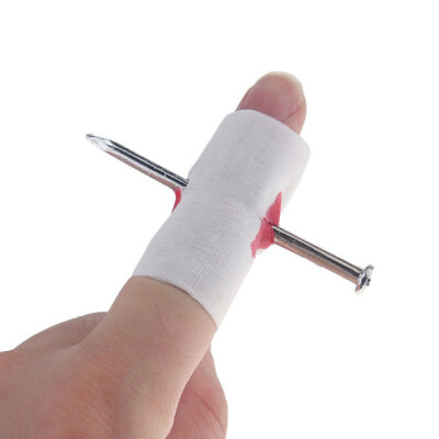 

MyMei 1Pc Nail Penetrating Thru Bloody Finger Magic Props Scary Halloween Party April Fool's Day Toy Fun Toys