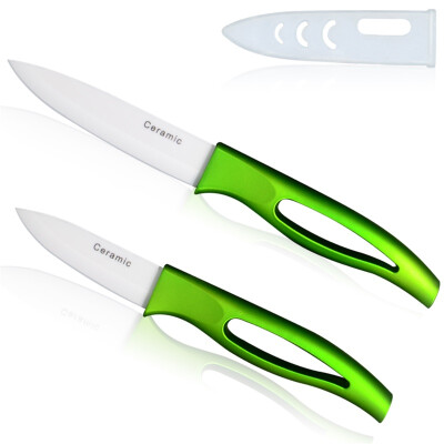 

XYJ Brand 3 Inch Fruit 4 Inch Utility Knife Ceramic Blade Kitchen Knife Set 2pcs Ceramic Knives Tools