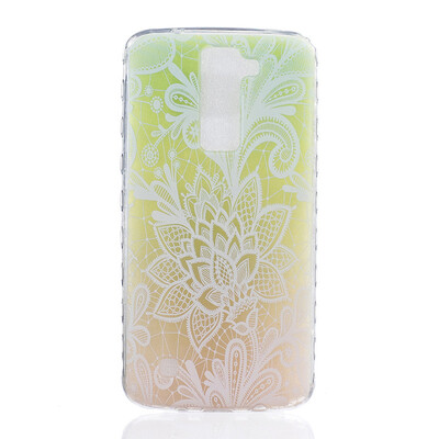 

Rose Pattern Soft Thin TPU Rubber Silicone Gel Case Cover for LG K7K8