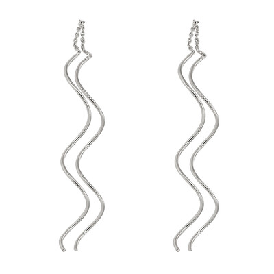 

Yoursfs® Exquisite Twisted Threader Earrings for Women 18k Rose Gold Plated