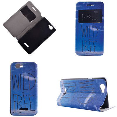 

Wild Free Design Кожа PU откидной крышки Кошелек для карты Держатель чехол для Wiko Rainbow