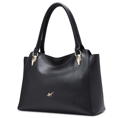 

Old head LAORENTOU new female bag leather elegant fashion wild shoulder bag ladies handbag 958J140L1A black