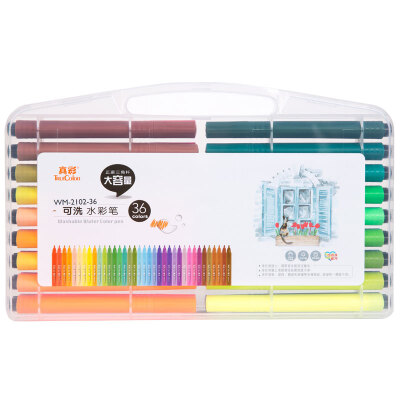 

True Color (Truecolor) WM-2102-36 треугольный стержень акварель пера 36 цвет PP боксировал