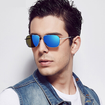 

Jingdong supermarket] TANS San men's sunglasses polarized driving driving sunglasses men's glasses 8001L silver frame ice blue
