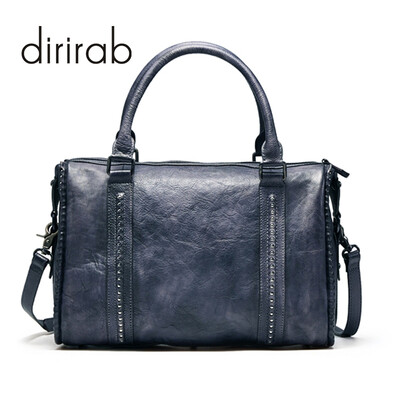 

Dirirab из натуральной кожи сумки женщин сумки импортирован кожи Boston плеча сумку случайные ретро моды ручной работы