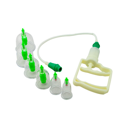 

6 Cups Chinese Vacuum Body Cupping Massager Therapy Healthy Suction Set + 4 Magnets Point Home Device