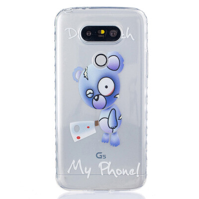 

Blue bear Pattern Soft Thin TPU Rubber Silicone Gel Case Cover for LG G5