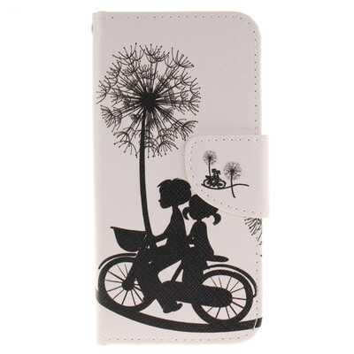 

Велосипед и одуванчика Дизайн Кожа PU откидная крышка бумажника карты держатель чехол для IPHONE 7