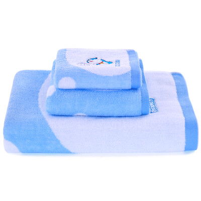 

Jingdong supermarket Yongliang towel home duo a dream cartoon cotton sets of towels football boy embroidery children towels towels towels three sets of genuine licensing blue