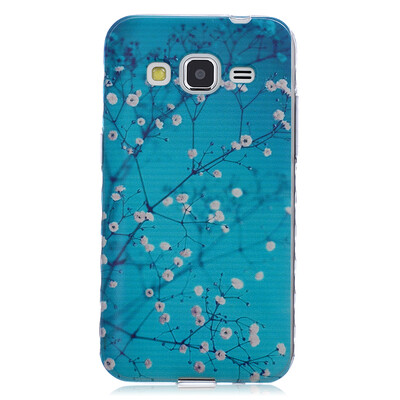 

Plum blossom Pattern Soft Thin TPU Rubber Silicone Gel Case Cover for SAMSUNG GALAXY CORE Prime G360