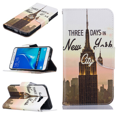 

Tower Design PU Leather Flip Cover Wallet Card Holder Case for SAMSUNG Galaxy J7 2016/J710