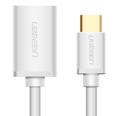 

Green Type-C to USB OTG data cableUSB 30 white