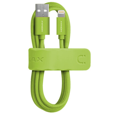 

MOMAX MOMAX Apple MFi certified data cable iphone8 76 6sPlus X 5s SE iPad charging line nylon weaving 1 m green
