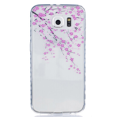 

Peach blossom Pattern Soft Thin TPU Rubber Silicone Gel Case Cover for SAMSUNG GALAXY S6