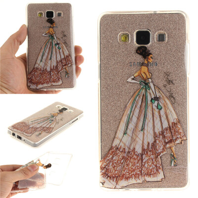 

Hand-painted dress Pattern Soft Thin TPU Rubber Silicone Gel Case Cover for SAMSUNG GALAXY A3