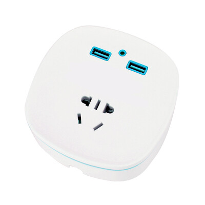 

BANKYI GLOBAL CONVERSION TOOLS Портативные Dual USB Plug-in платы Creative Travel Arrangement Mini Converter Blue