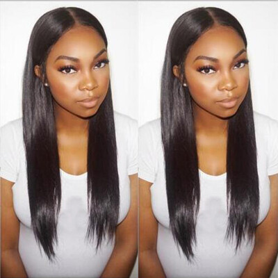 

NEW Ponytail Brazilian Silky Straight Full Lace Wig Glueless Long Straight Full Lace Human Hair Wigs For Black Women