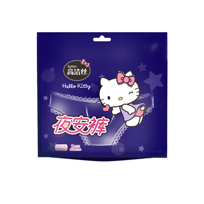 

KOTEX Kotex HelloKitty limited loading night shorts ML No. 2 night with peace of mind pants type sanitary napkins for waist [60cm-100cm]