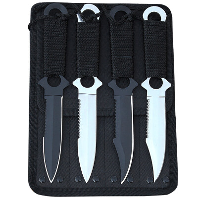 

Mountain cave man outdoor knife saber siege tool leggings knife diving straight knife sets of four sets of hand with a knife sets CM8030