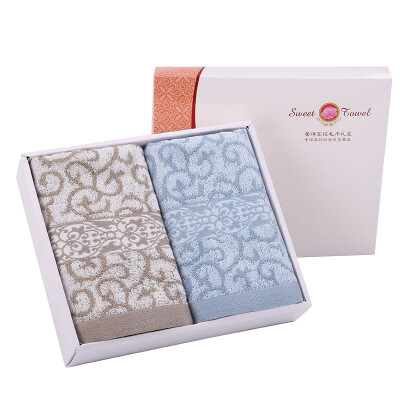 

Xin Lu Rome hospitality senior bamboo fiber towel gift box bronze ancient blue