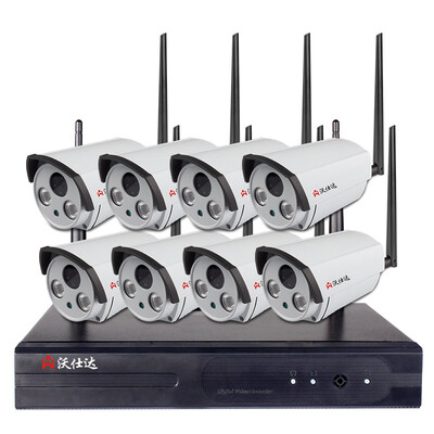

Wushida WFTZ-6208 wireless monitoring equipment set wifi one machine home network camera 8-channel monitor without hard disk