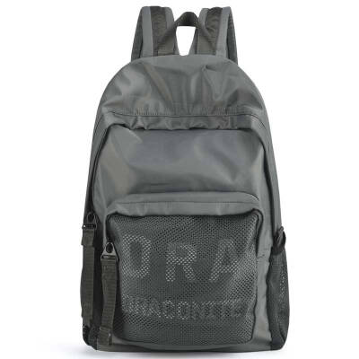 

Draconite up to Kennedy personality letter reflective student bag male blue waterproof nylon shoulder bag girl tide brand 14 inch backpack 11180A