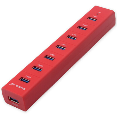 

Shanze (SAMZHE) JXQ-007G USB разветвитель высокоскоростного USB3.0 Hub HUB 7 расширенный рабочий стол ноутбук с линией питания трейлера семь зеленый фруктов