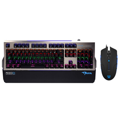 

Yi Bo (E-3LUE) K829 Symphony mechanical keyboard and mouse set black green axis