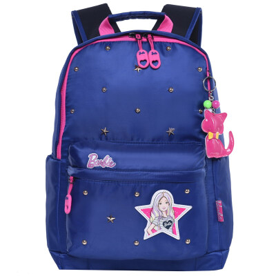 

Barbie children&39s bags fashion light casual bag large capacity backpack primary school students bag BL0274B treasure blue