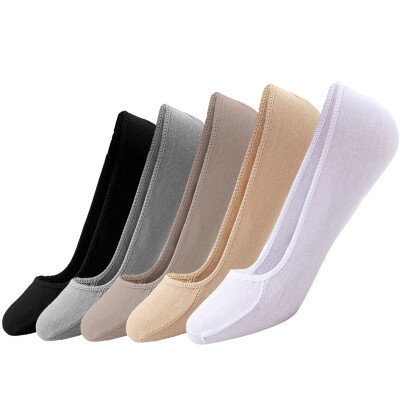 

Ms Heng Yuanxiang stealth socks shallow mouth socks pure color socks random color 5 pairs of equipment