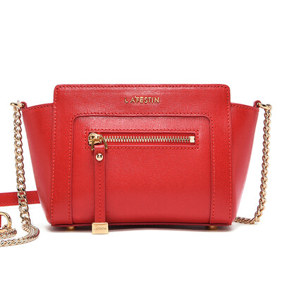 

La Festin Ladies Shoulder Bag Messenger Bag Cowboy Chain Wings Bags Bag 618818 Anna Red