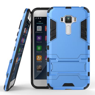 

Blue Slim Robot Armor Kickstand Shockproof Hard Rugged Rubber Back Case For ASUS Zenfone ZD552KL