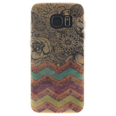 

Wave flower Pattern Soft Thin TPU Rubber Silicone Gel Case Cover for SAMSUNG GALAXY S7 Edge