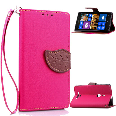 

Pink Design PU Leather Flip Cover Wallet Card Holder Case for Nokia Lumia 925